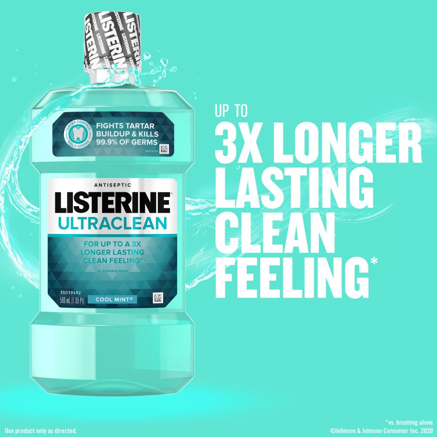 Listerine Ultraclean Antiseptic Mouthwash - Cool Mint - Shop