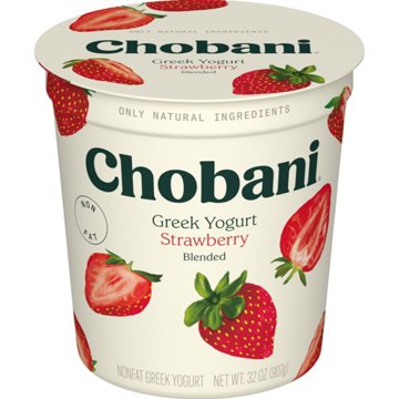 Chobani Greek Non-Fat Blended Yogurt - Strawberry
