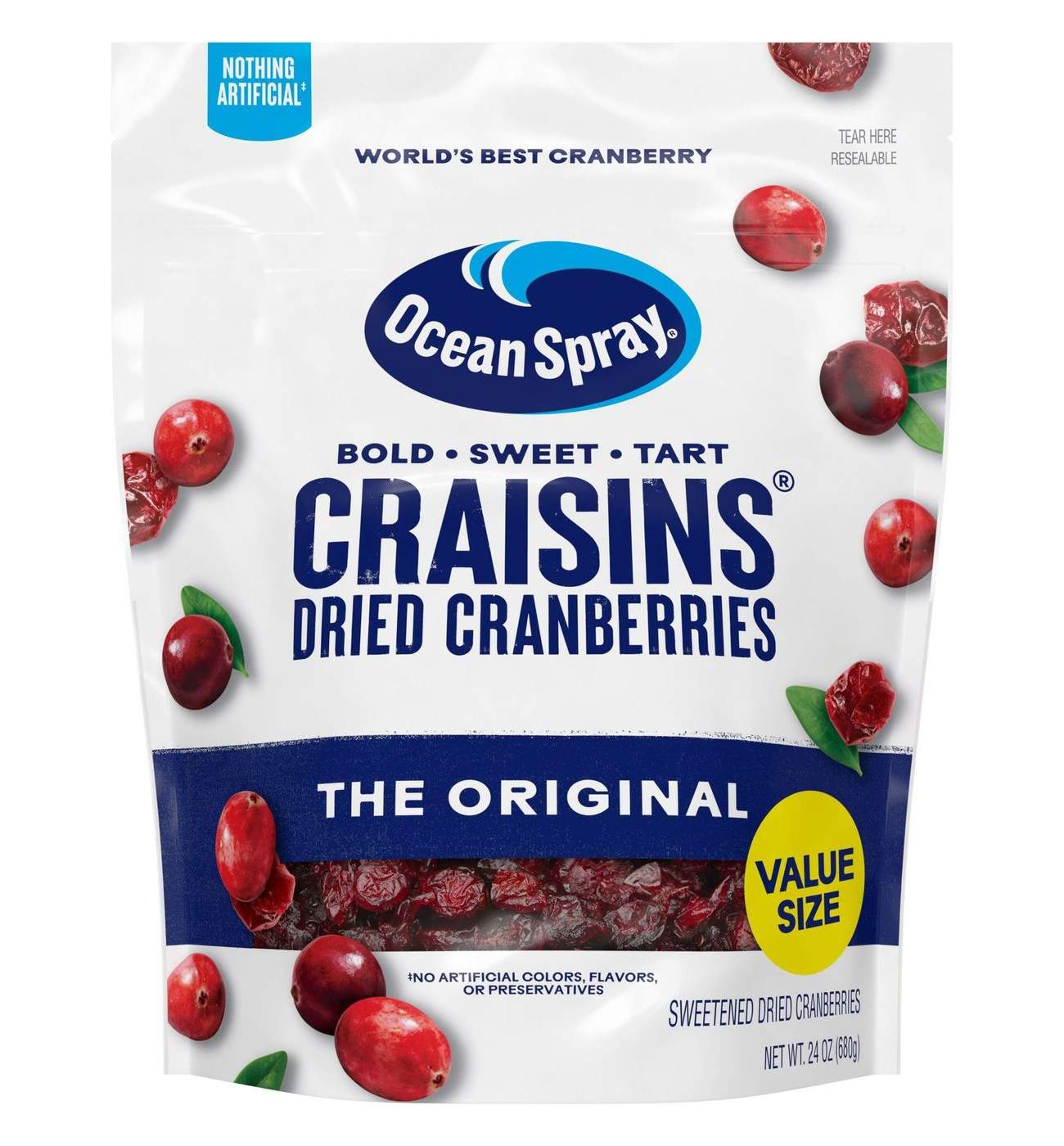 Ocean Spray Craisins Original Dried Cranberries; image 1 of 8