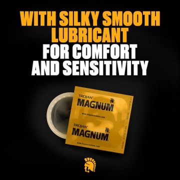 Trojan Magnum Lubricated Condoms, 36 ct