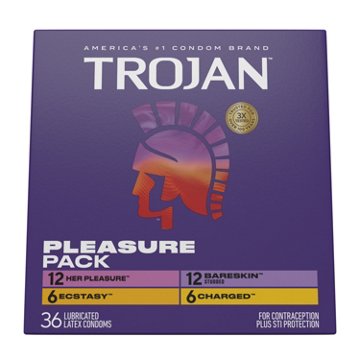 Trojan Trojan Pleasure Pack Condoms, 36.00 ea