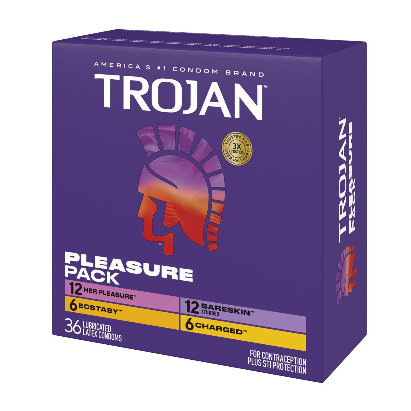 Trojan Trojan Pleasure Pack Condoms; image 4 of 10