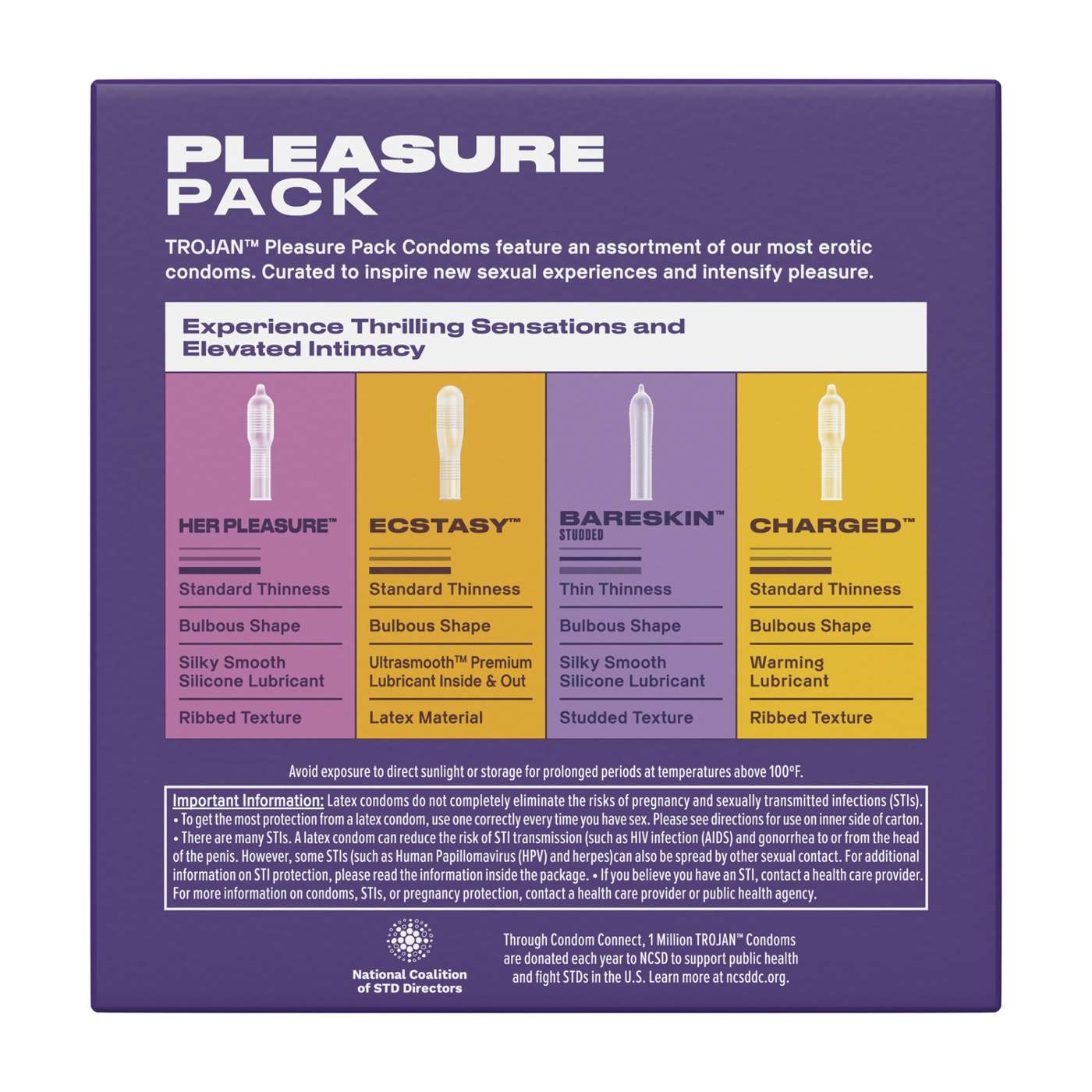 Trojan Trojan Pleasure Pack Condoms; image 9 of 10
