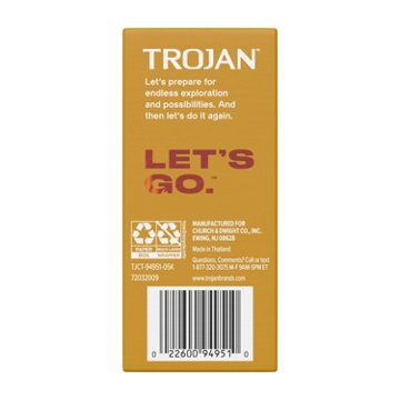 Trojan Ultra Ribbed Lubricated Condoms, 36 ct