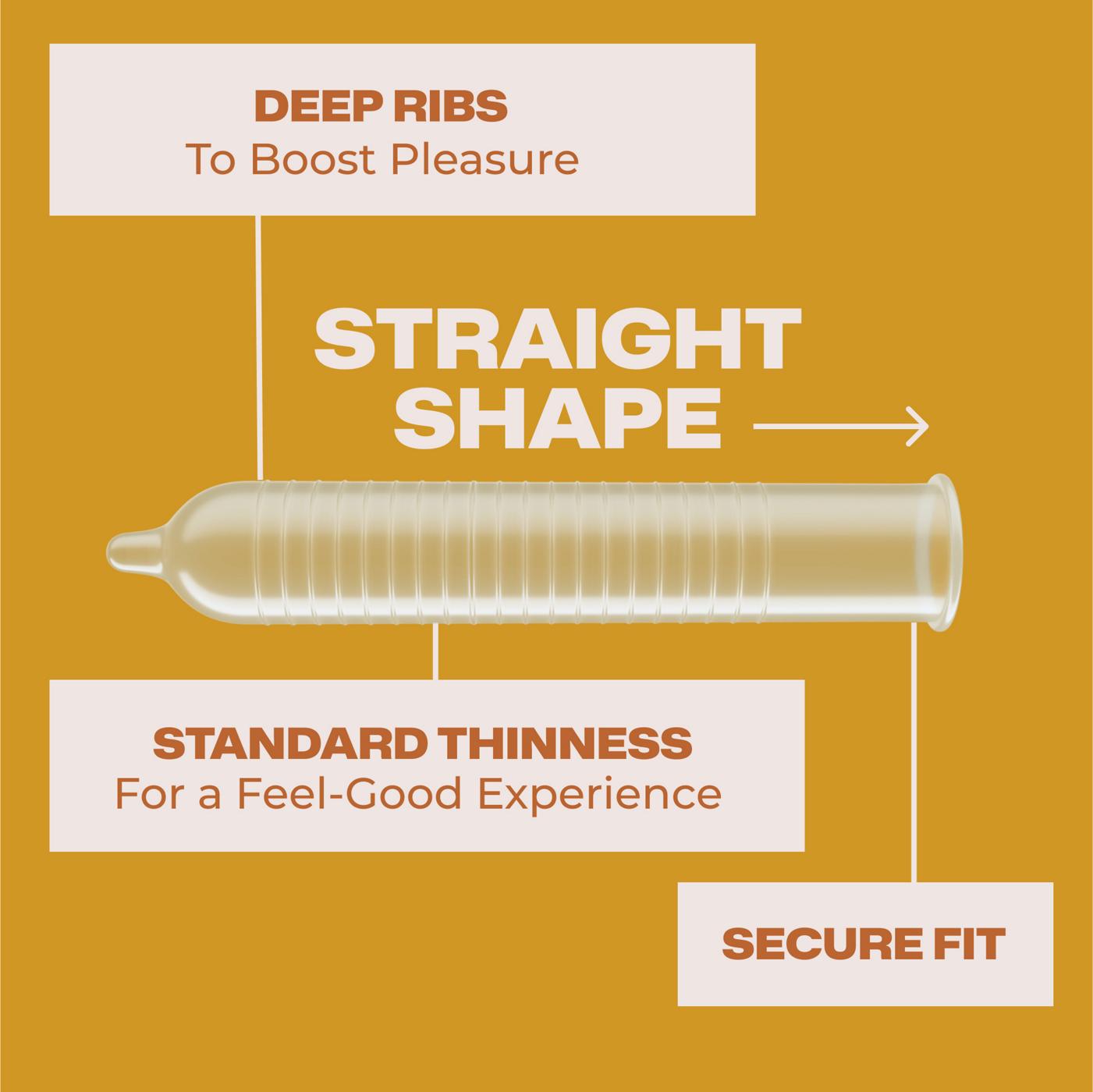 Trojan Ultra Ribbed Lubricated Condoms; image 8 of 9