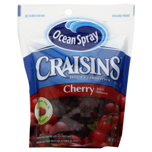 Ocean Spray Craisins Dried Cranberries With Cherry Juice Shop Ocean   001593261