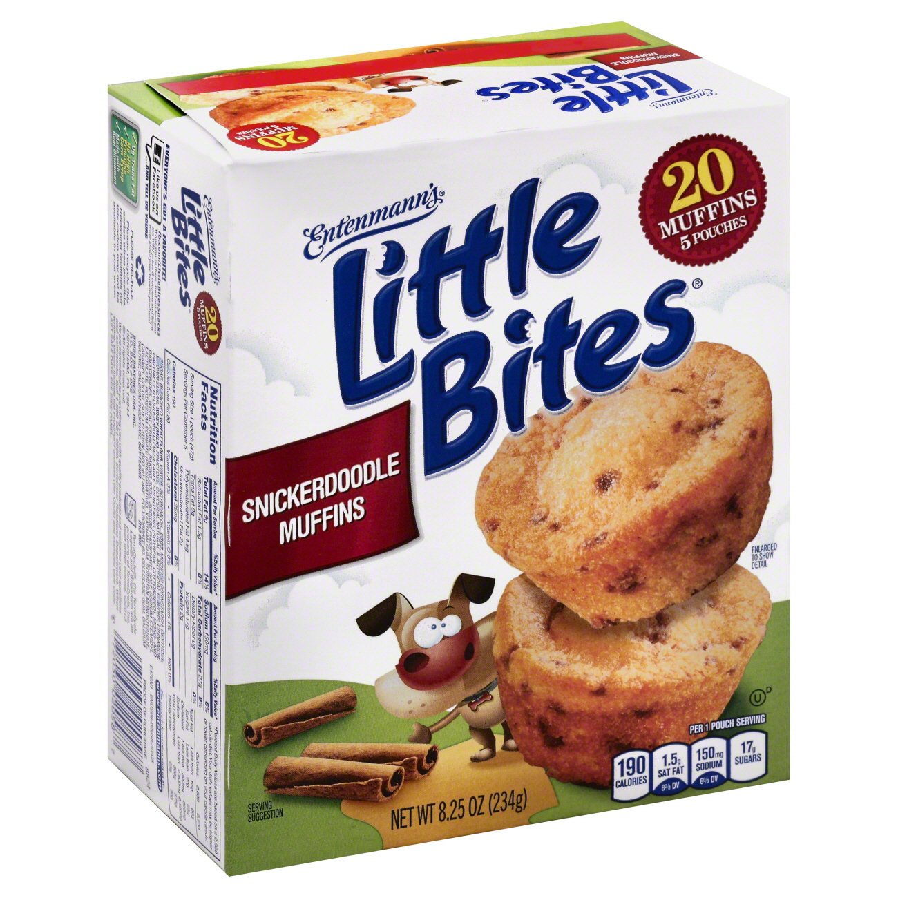 Entenmann's Little Bites Snickerdoodle Cinnamon Sugar Muffins - Shop ...