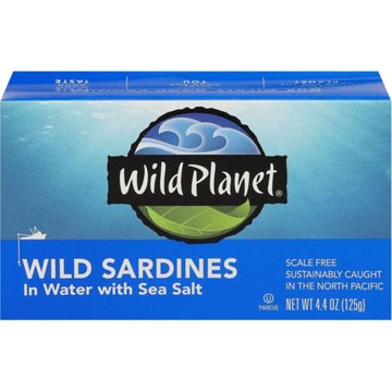 Wild Planet Wild Sardines in Water with Sea Salt, 4.4 oz