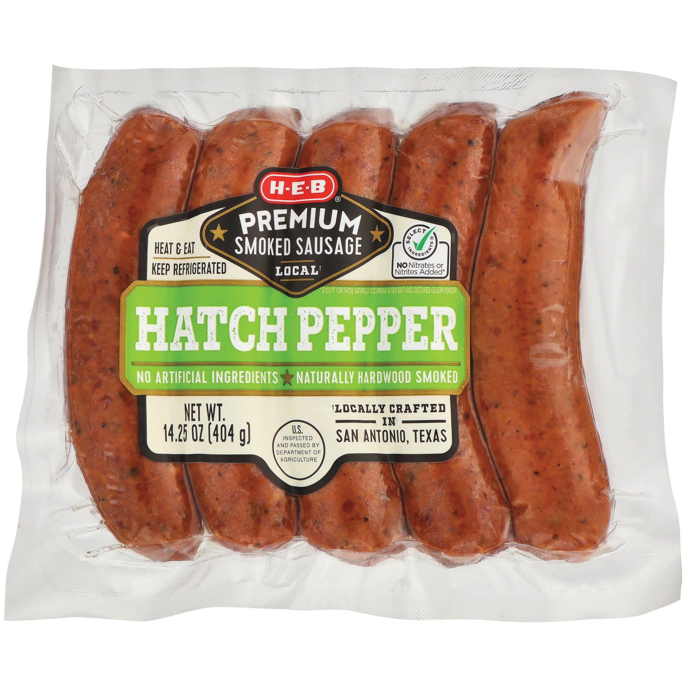 HEB Premium Hatch Chile Smoked Sausage Links Shop Sausage at HEB