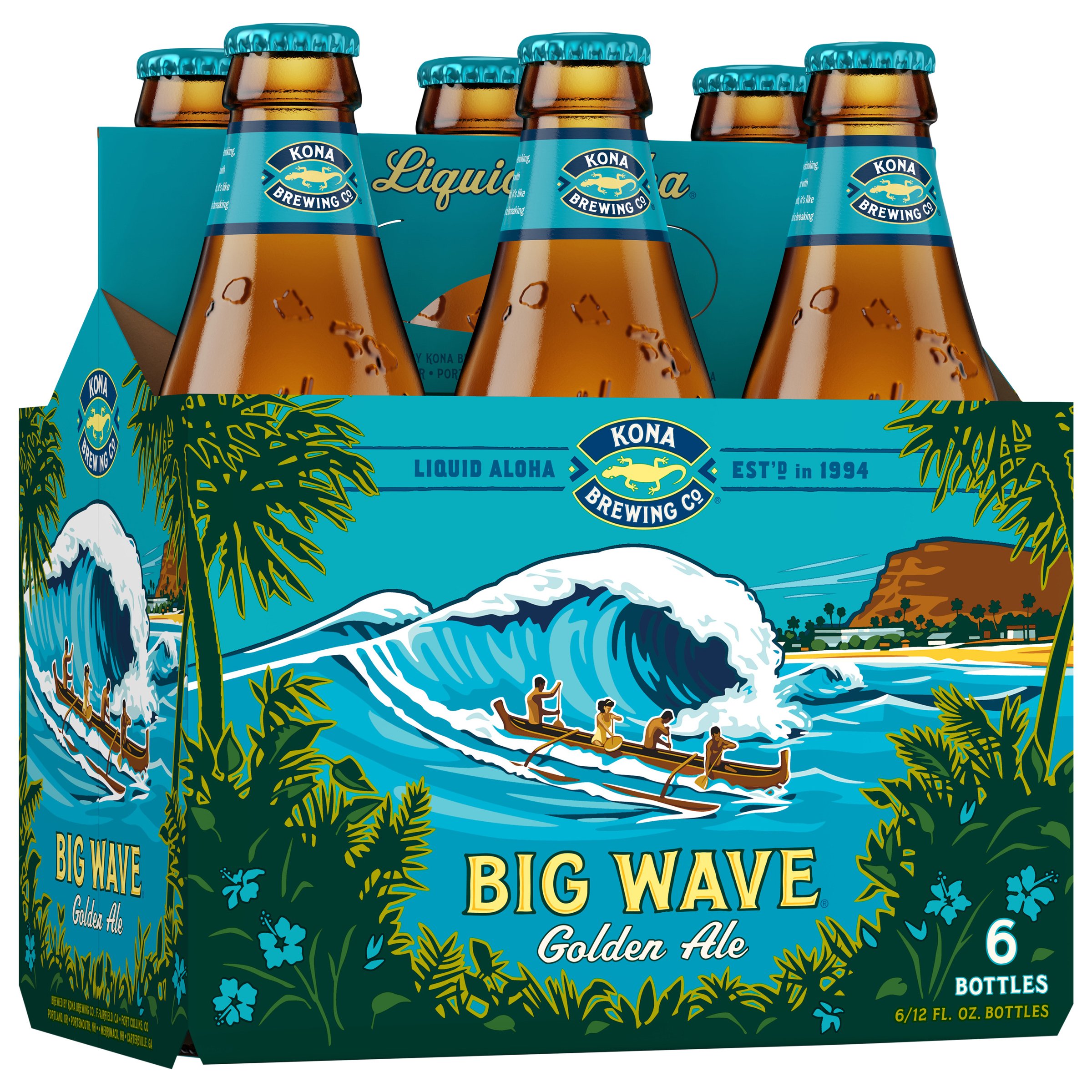Kona Big Wave Golden Ale Beer 12 Oz Bottles Shop Beer At H E B