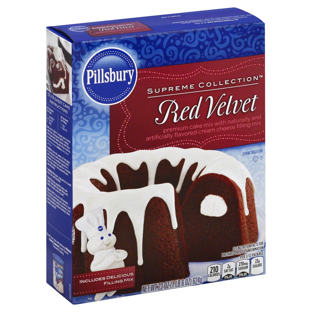 Pillsbury Supreme Collection Red Velvet Cake Mix Shop Baking mixes at