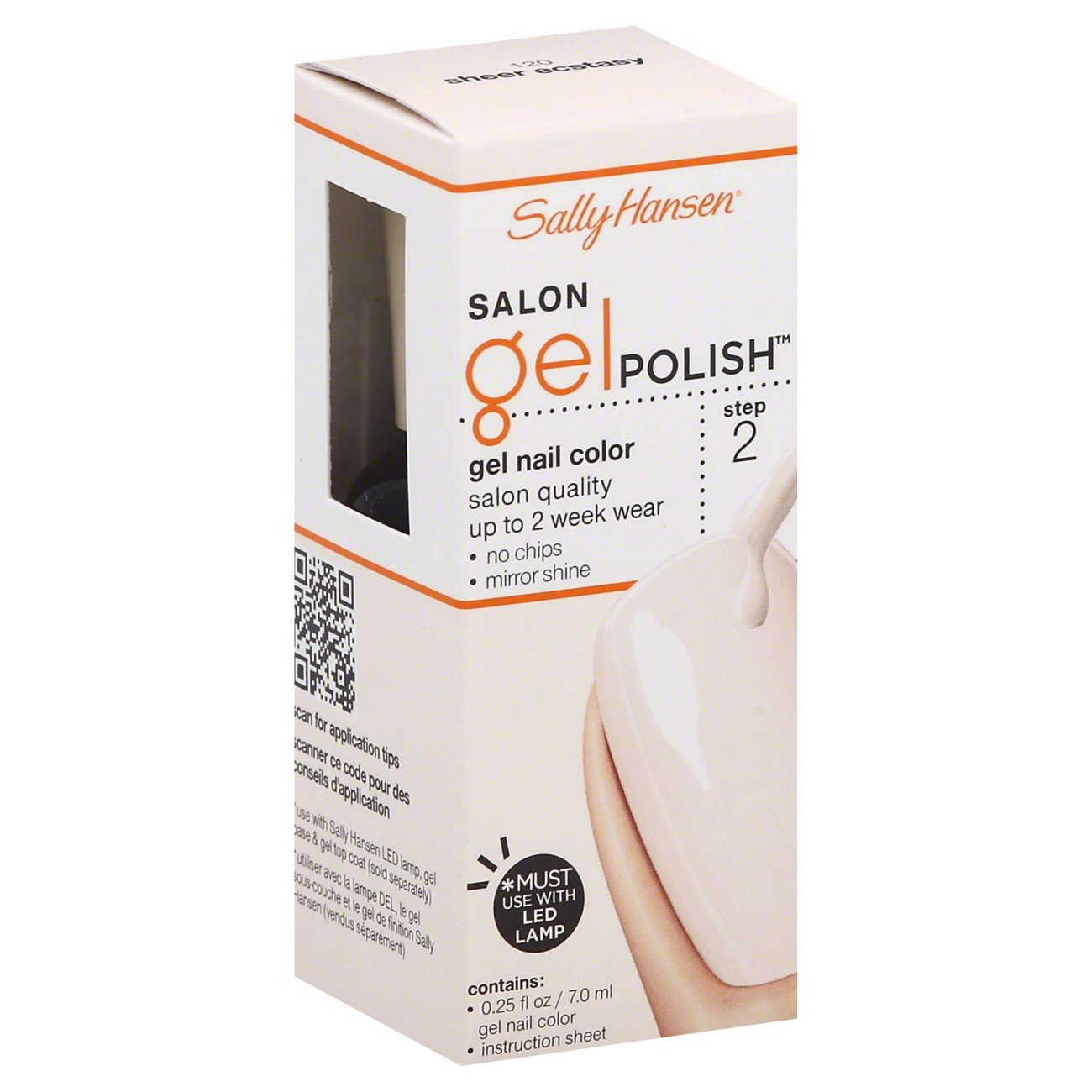 Sally Hansen Salon Gel Polish Gel Nail Color Sheer Ecstasy Shop Nail Polish At H E B
