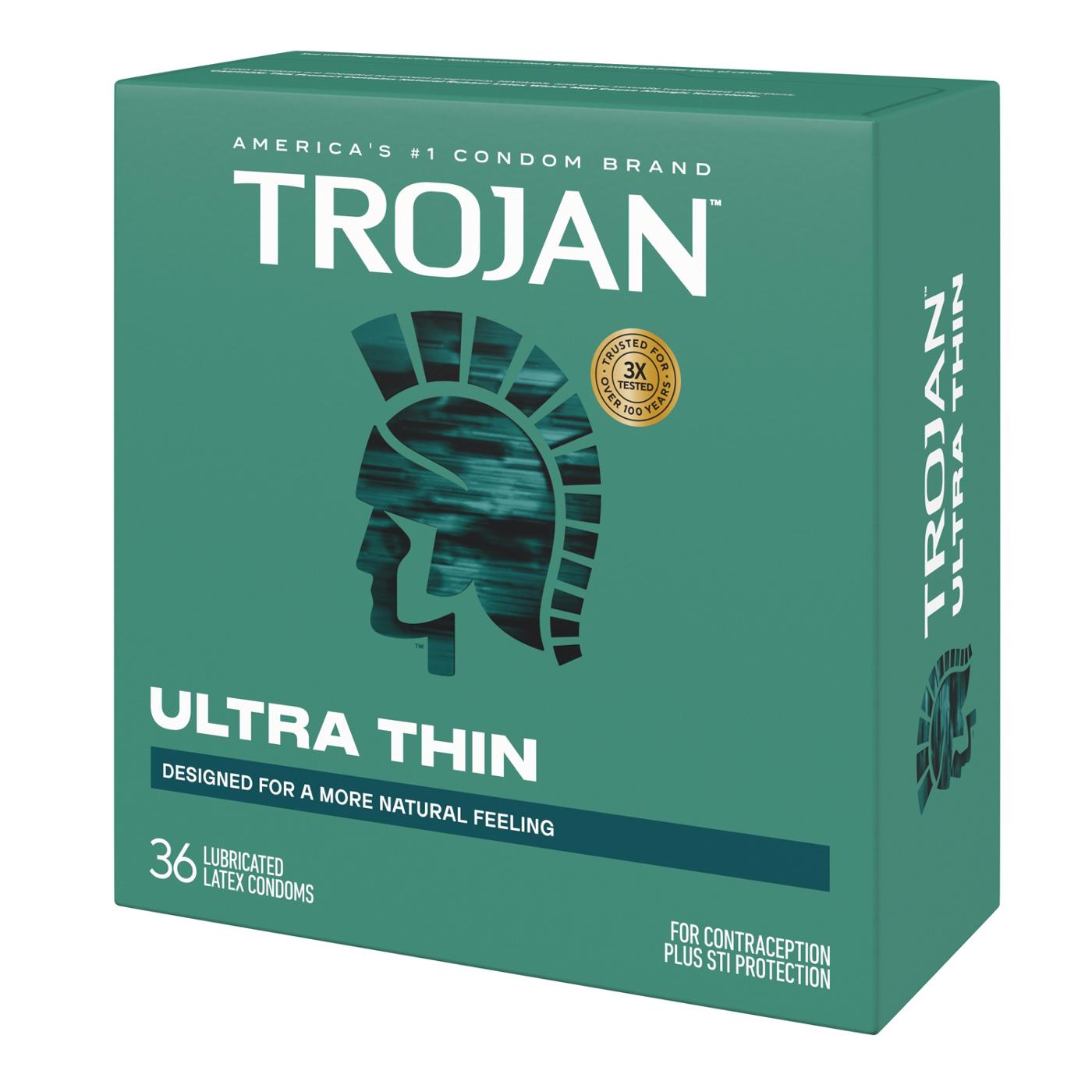 Trojan Ultra Thin Lubricated Condoms; image 4 of 8