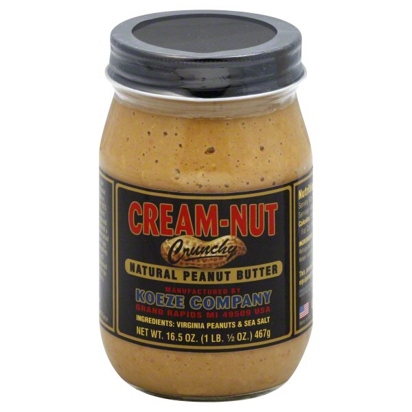 Cream-Nut Crunchy Natural Peanut Butter, 16.5 oz | Central Market ...
