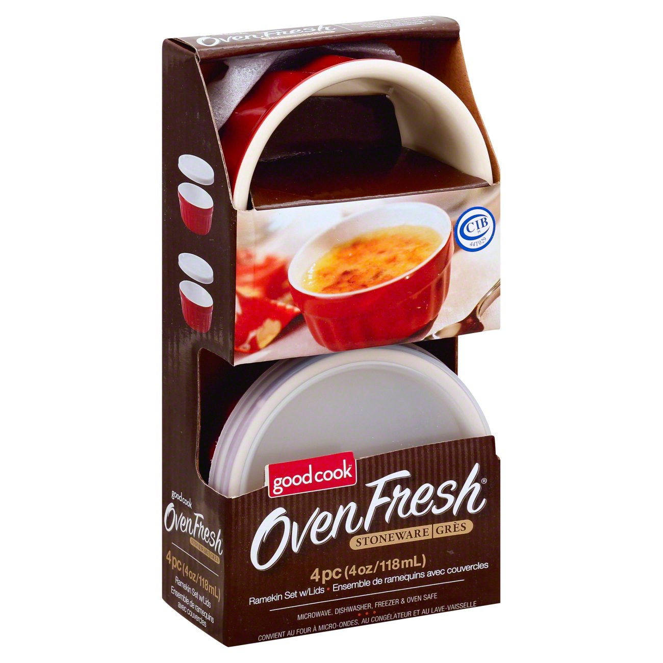 Good Cook Oven Fresh Stoneware 4 OZ Ramekin Set With Lids Shop
