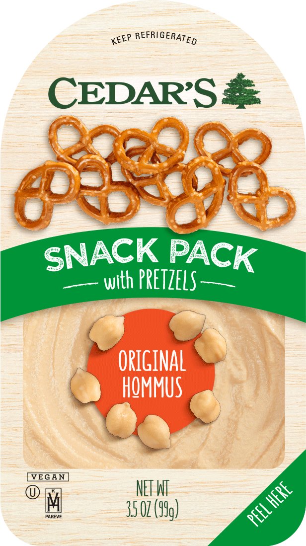 Cedar's Original Hommus with Pretzels Snack Pack Shop Dip at HEB
