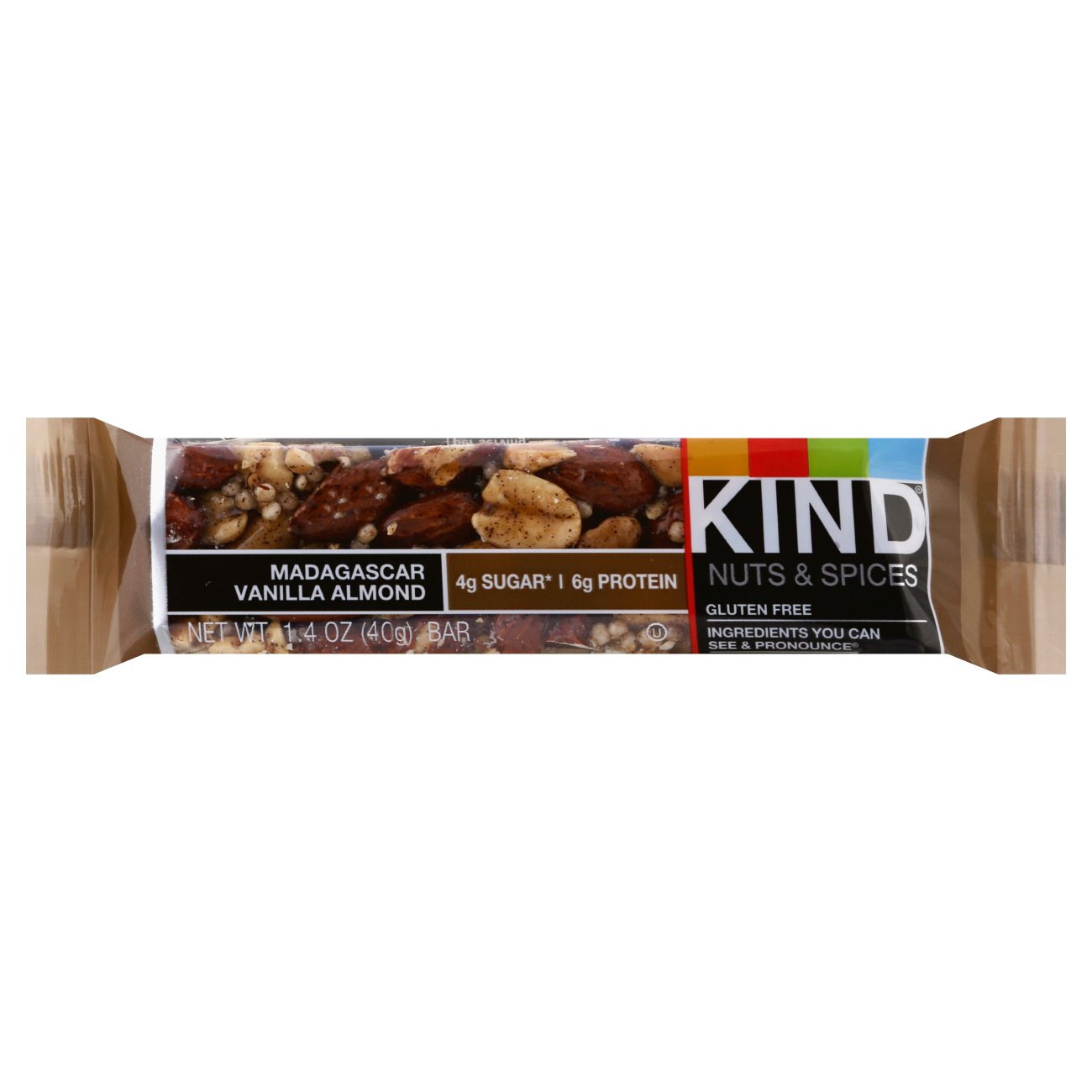 Kind Nuts & Spices Madagascar Vanilla Almond Bar Shop Snacks & Candy at HEB