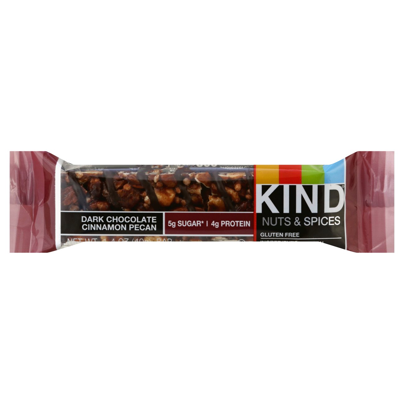 Kind Dark Chocolate Cinnamon Pecan Nuts and Spices Bar - Shop Granola ...