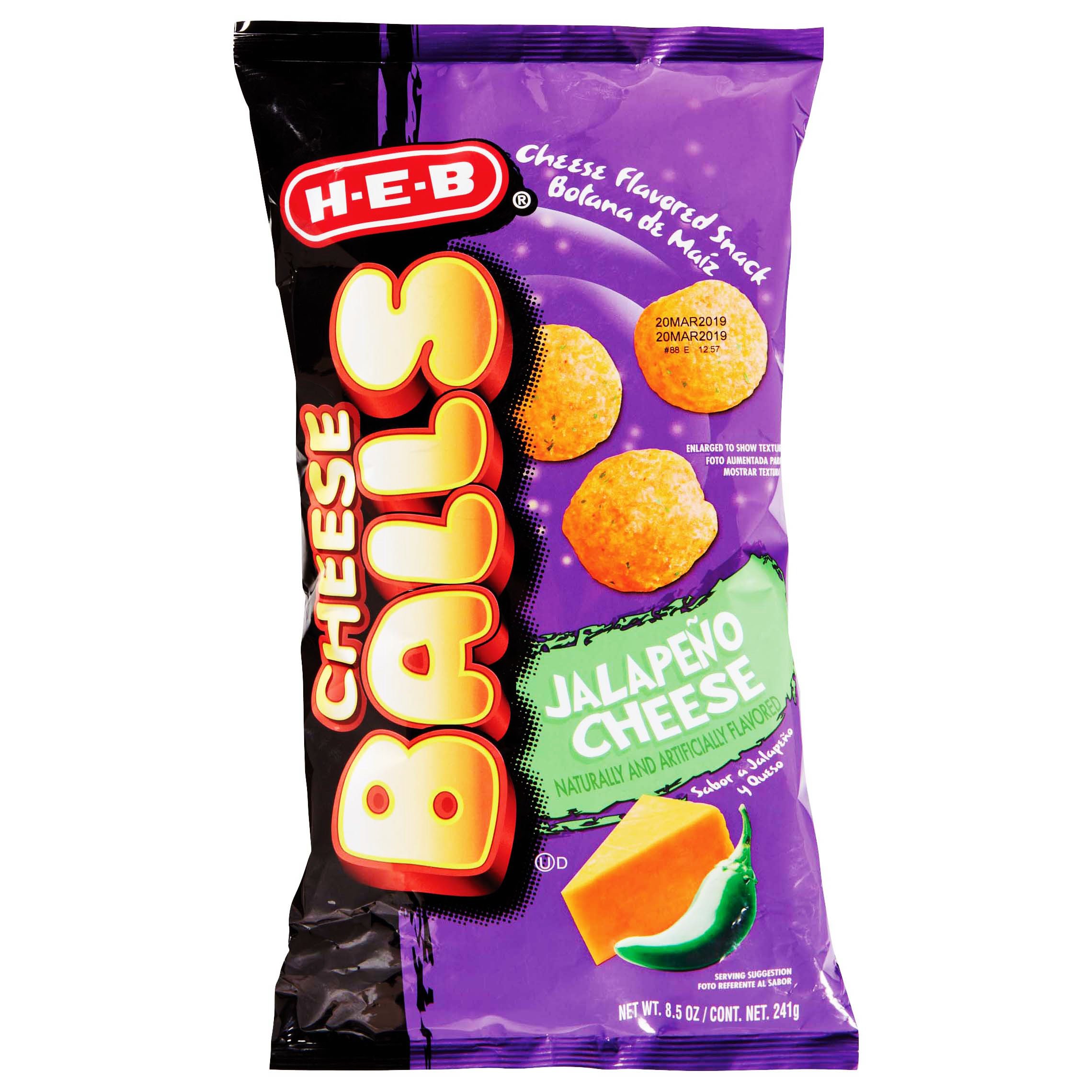 HEB Jalapeno Cheese Cheese Balls Shop Chips at HEB