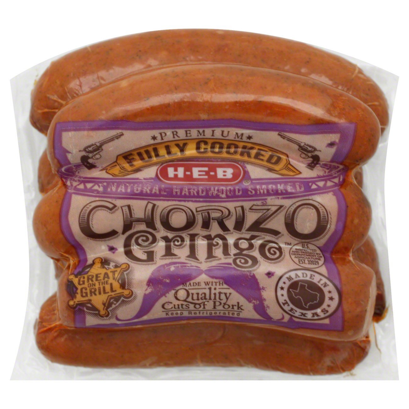 HEB Fully Cooked Chorizo Gringo Shop Meat at HEB