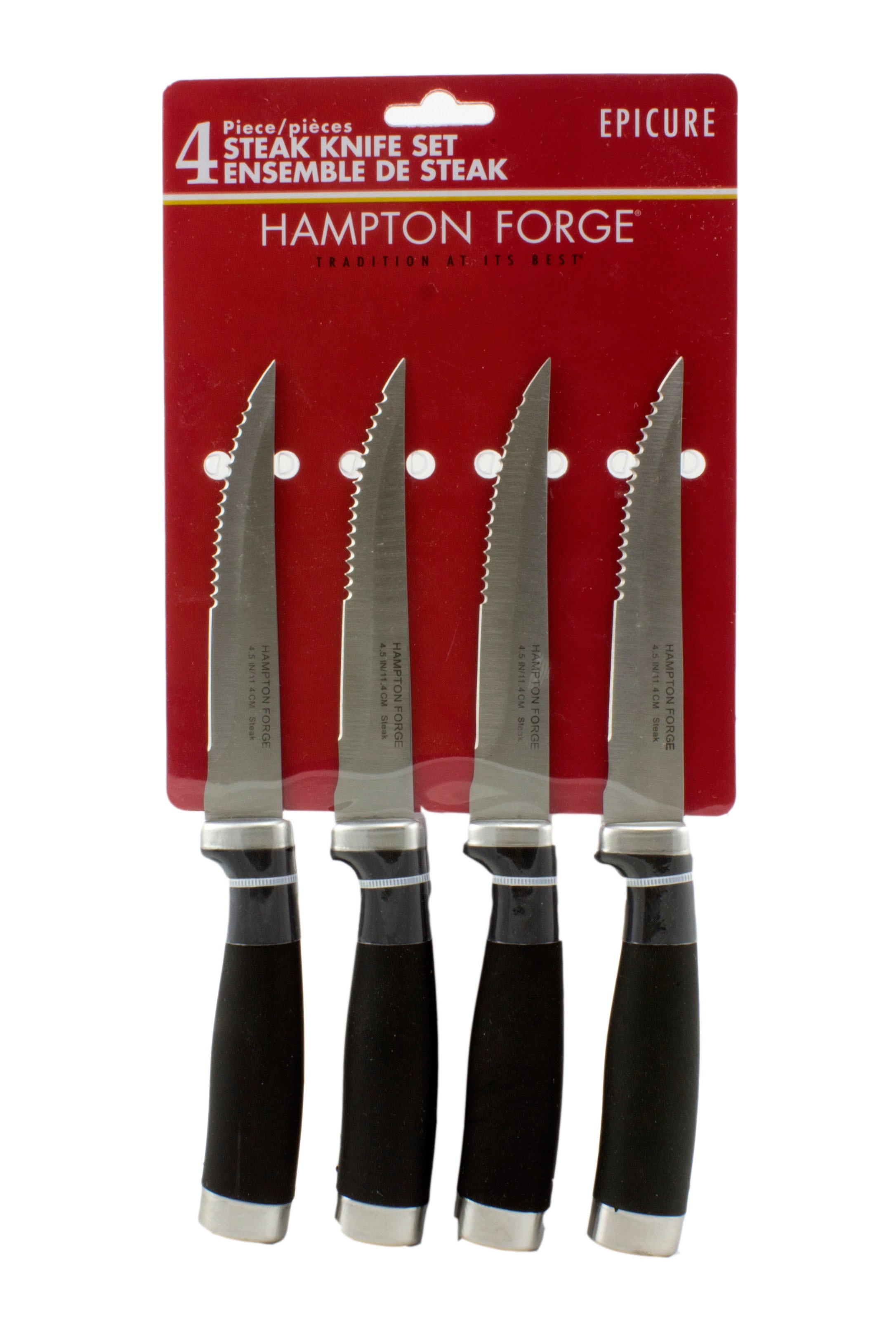 Hampton Forge Steak Set, Epicure, 4 Piece