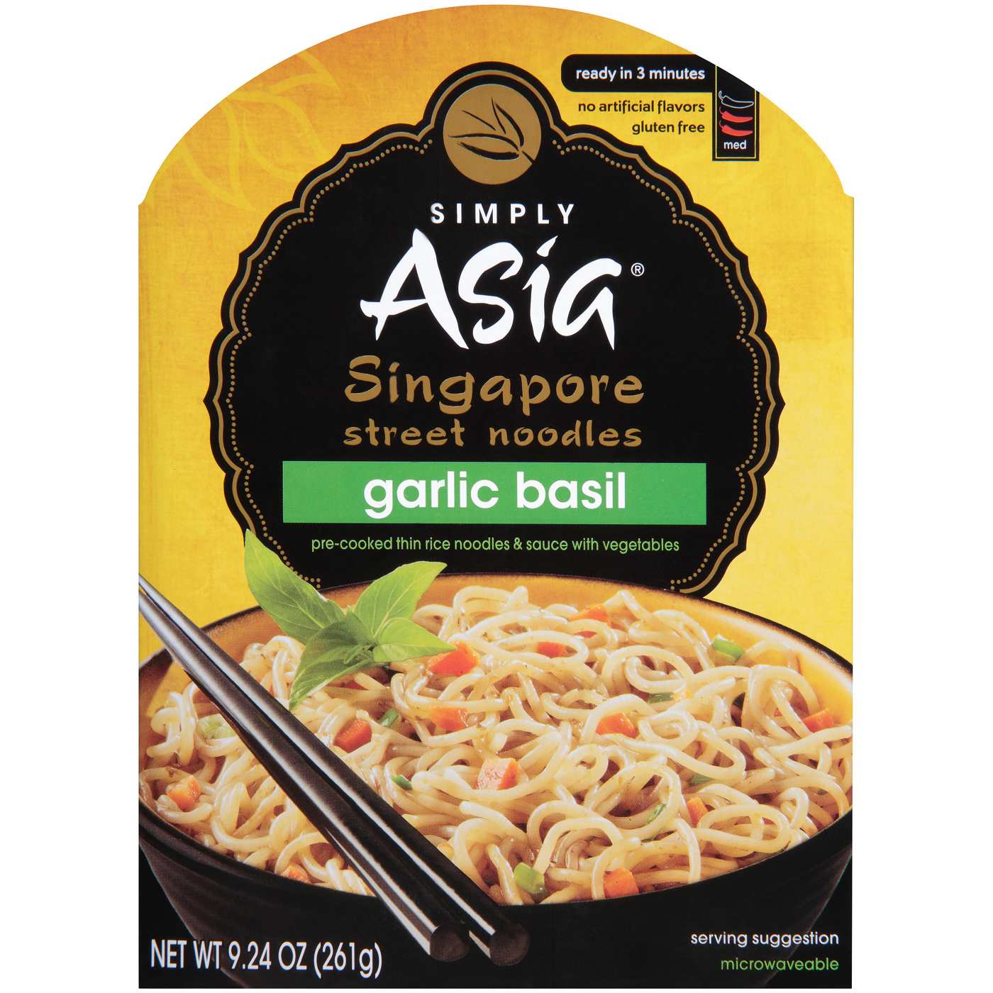 Simply Asia Garlic Basil Singapore Street Noodles; image 1 of 9