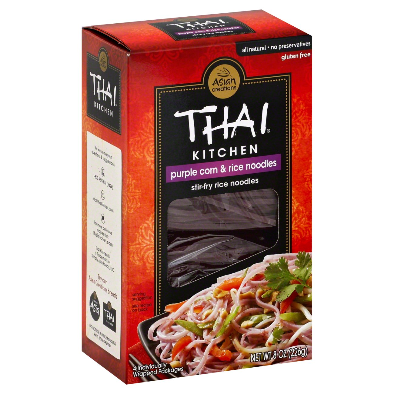 Thai Kitchen Purple Corn and Rice Noodles Stirfry Shop Pasta at HEB