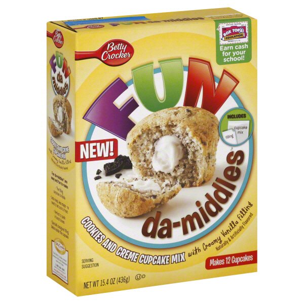 Betty Crocker Fun DaMiddles Cookies and Creme Cupcake Mix Shop