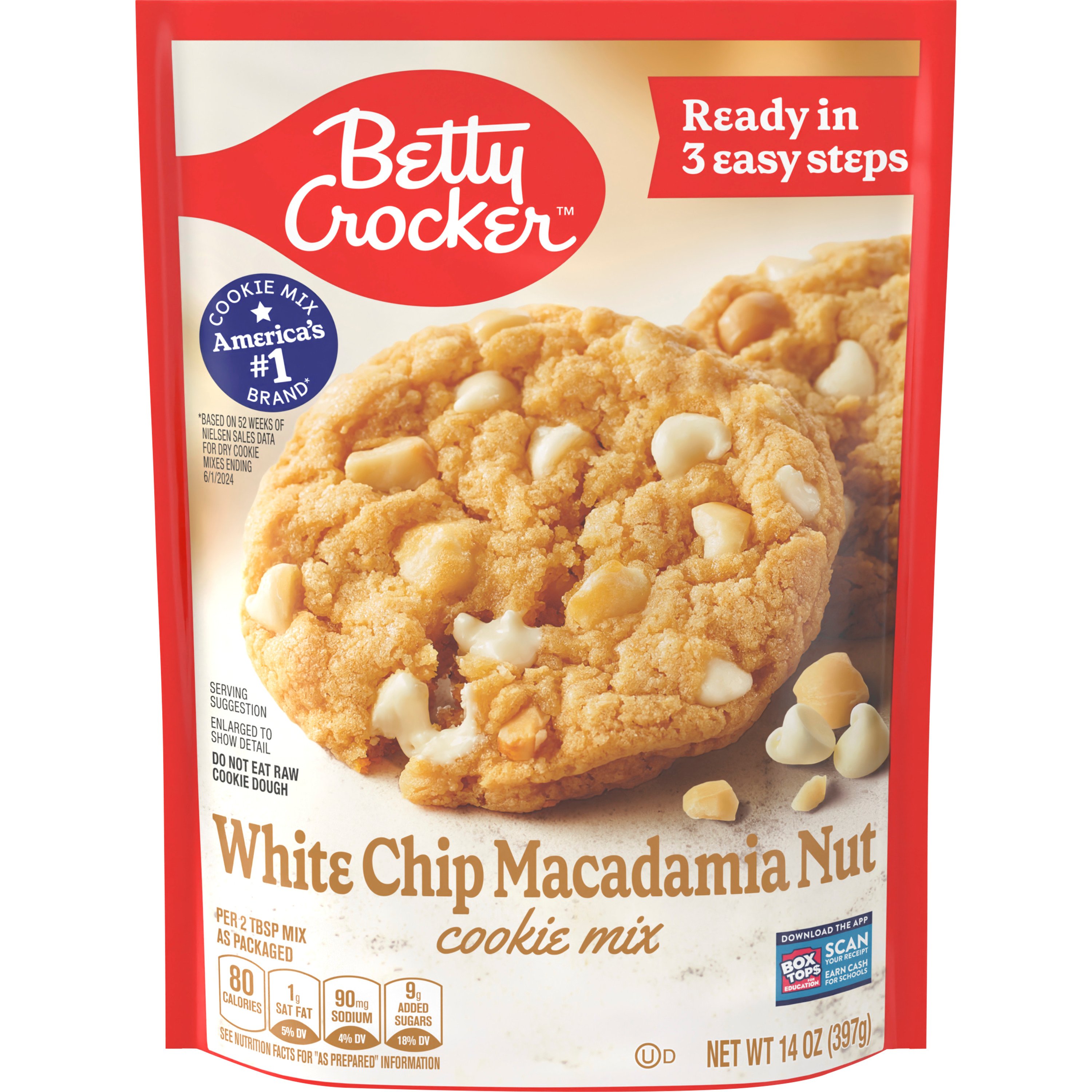 Betty Crocker White Chip Macadamia Nut Cookie Mix Shop Baking mixes