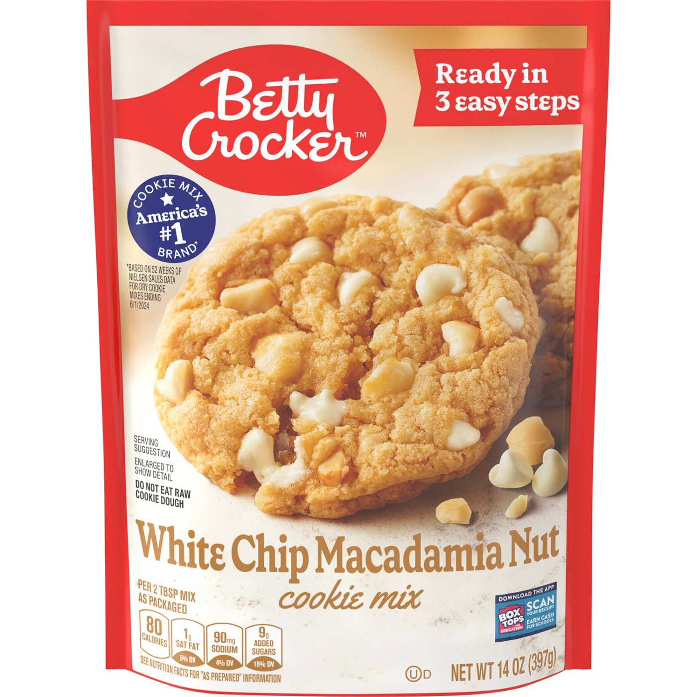 Betty Crocker White Chip Macadamia Nut Cookie Mix; image 1 of 5