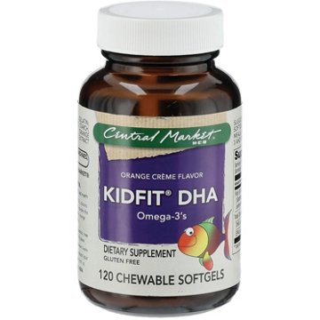 Central Market Kidfit DHA Omega-3's Chewable Softgels - Orange Creme Flavor