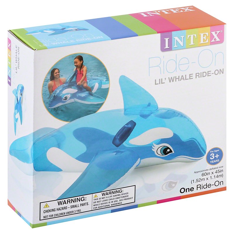 Intex Lil' Whale Ride-on 60 X 45 for Ages 3 for sale online 