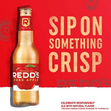 Redd's Apple Ale Beer 6 pk Bottles, 12 oz