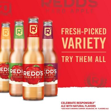 Redd's Apple Ale Beer 6 pk Bottles, 12 oz