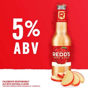 Redd's Apple Ale Beer 6 pk Bottles, 12 oz