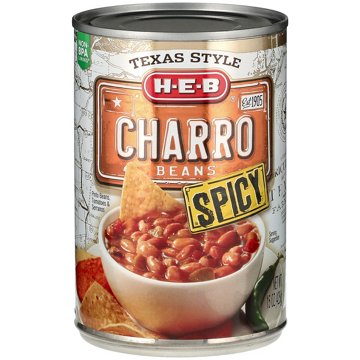 H-E-B Texas Style Spicy Charro Beans, 15 oz