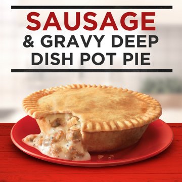 Banquet Sausage & Gravy Deep Dish Pot Pie Frozen Meal