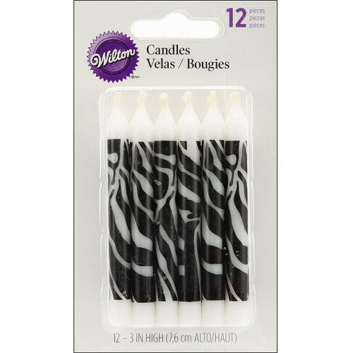 Wilton Zebra Print Candles Shop Icing & Decorations at HEB