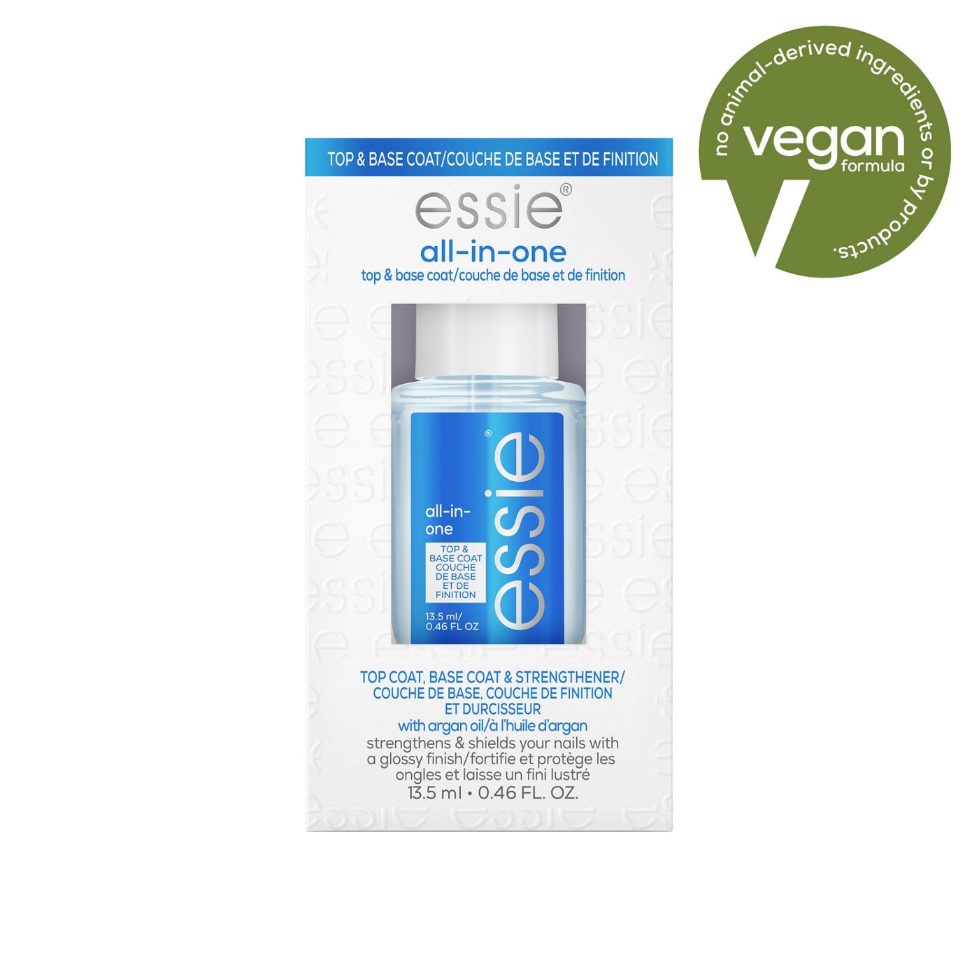 essie All In One Base + Top Coat + Strengthener Nail Treatment; image 4 of 16