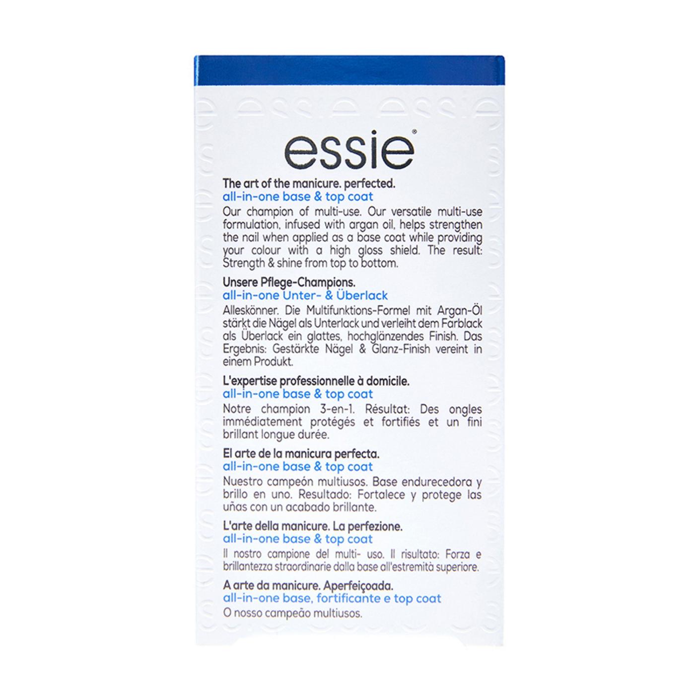 essie All In One Base + Top Coat + Strengthener Nail Treatment; image 8 of 16