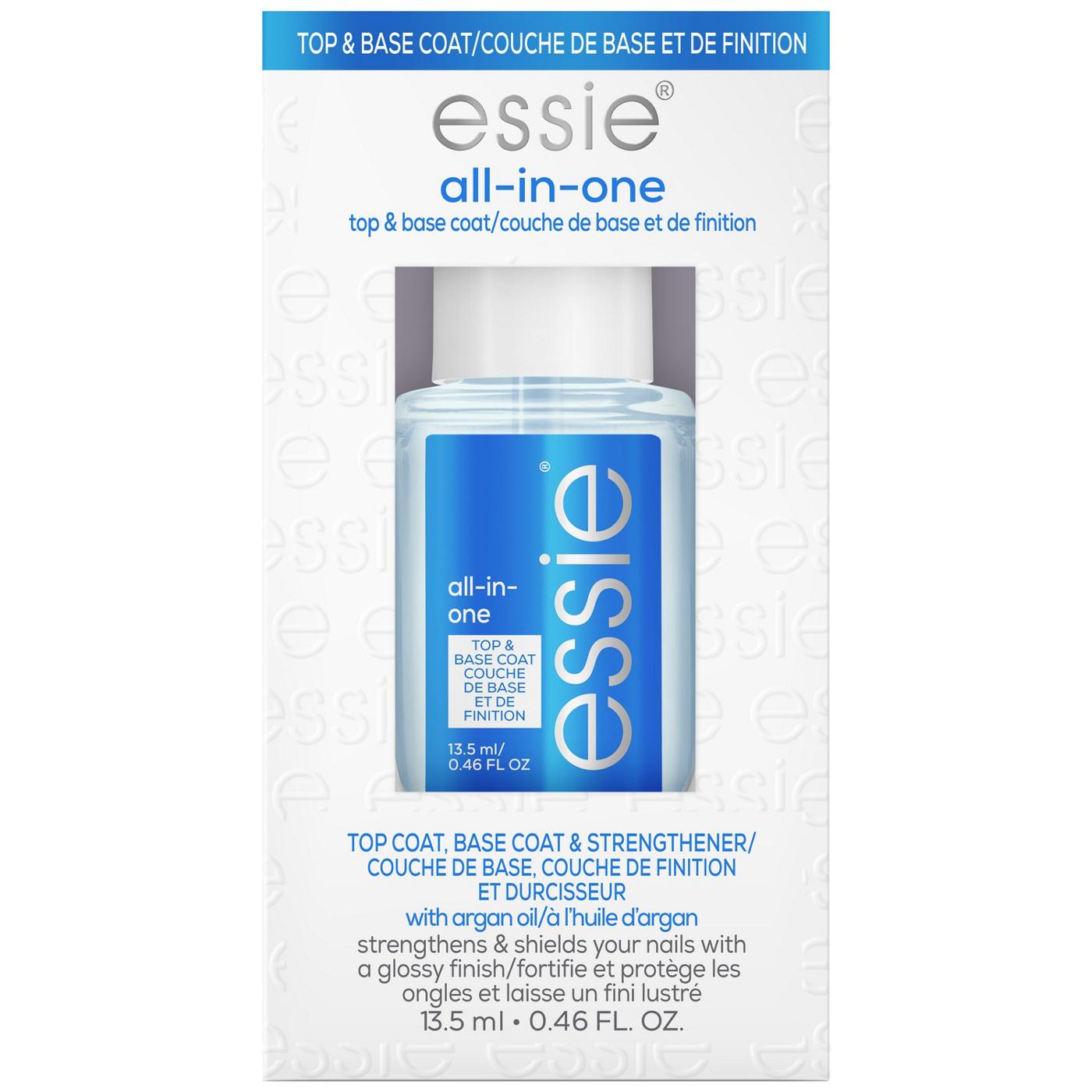 essie All In One Base + Top Coat + Strengthener Nail Treatment; image 1 of 16