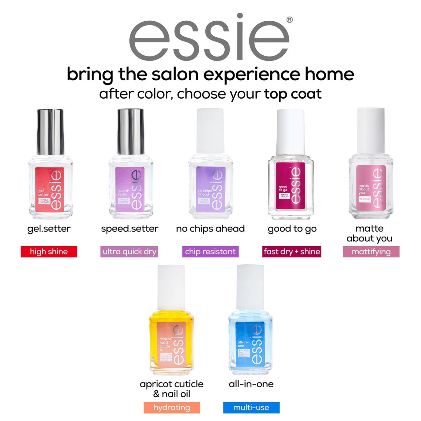 essie All In One Base + Top Coat + Strengthener Nail Treatment; image 13 of 16