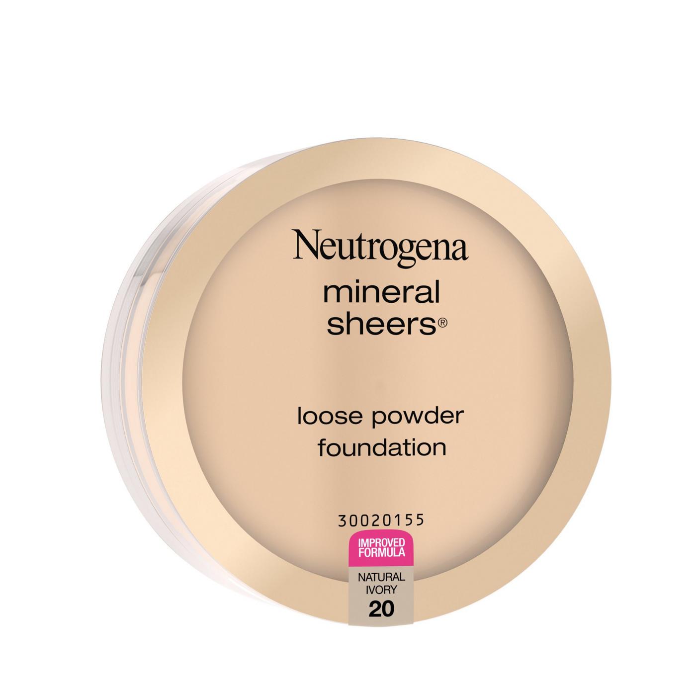 Neutrogena Mineral Sheers Loose Powder Foundation 20 Natural Ivory; image 5 of 6