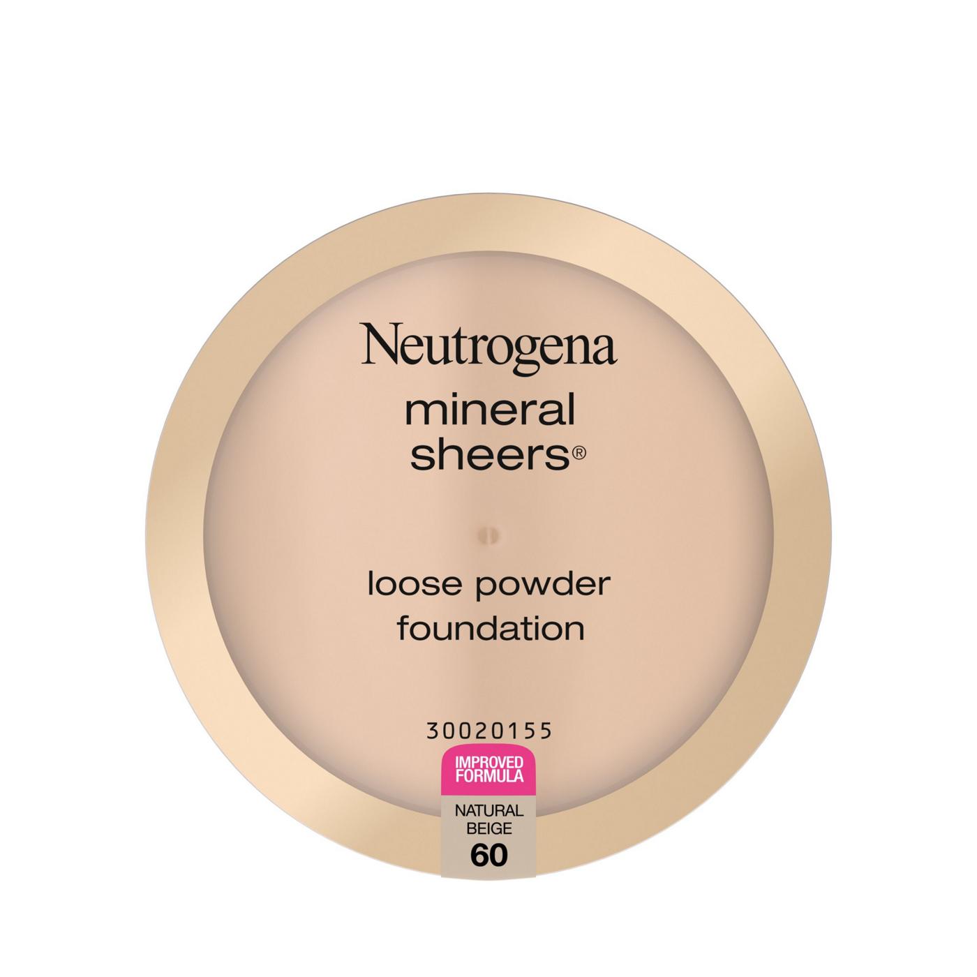 Neutrogena Mineral Sheers Loose Powder Foundation 60 Natural Beige; image 1 of 6