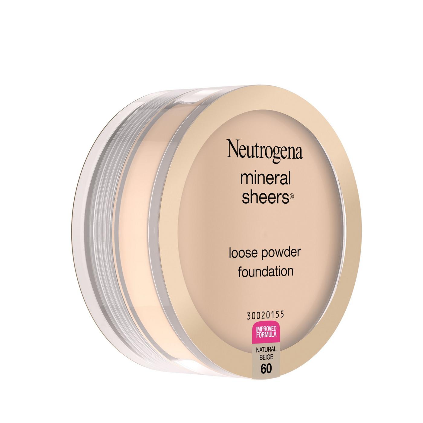 Neutrogena Mineral Sheers Loose Powder Foundation 60 Natural Beige; image 2 of 6