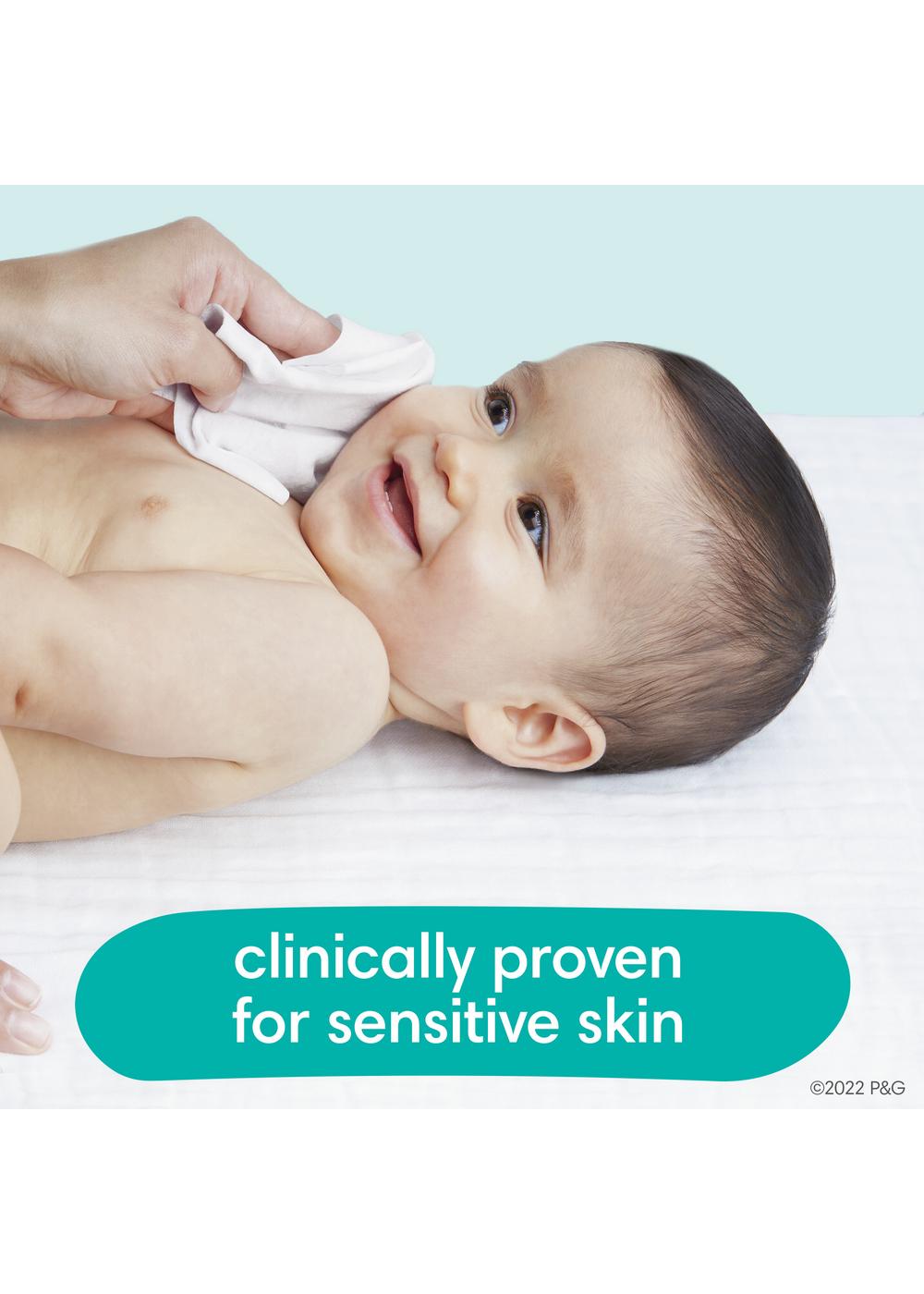 Pampers Sensitive Skin Baby Wipes Refills 3 Pk; image 7 of 9