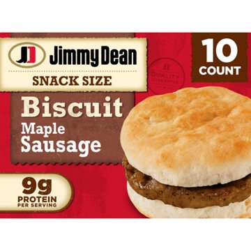 Jimmy Dean Snack Size Maple Sausage Biscuit Sandwiches, 10 ct