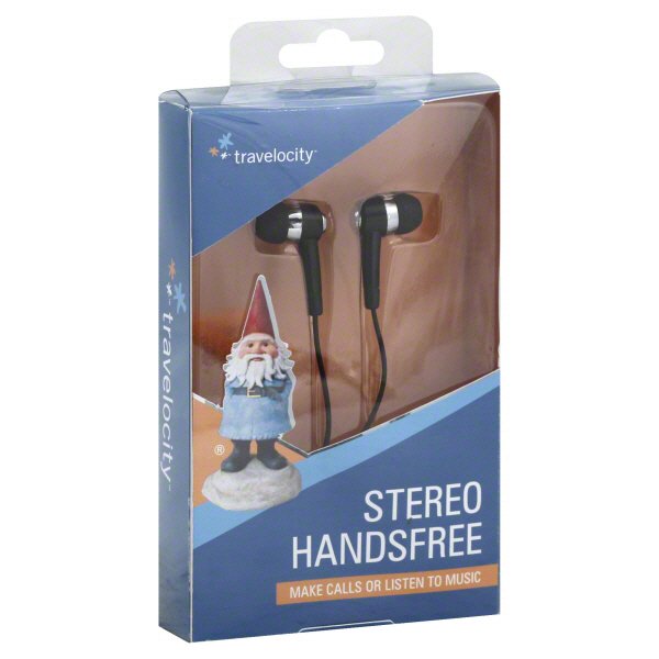 Travelocity Black Stereo Handsfree Earbuds With Mic Shop