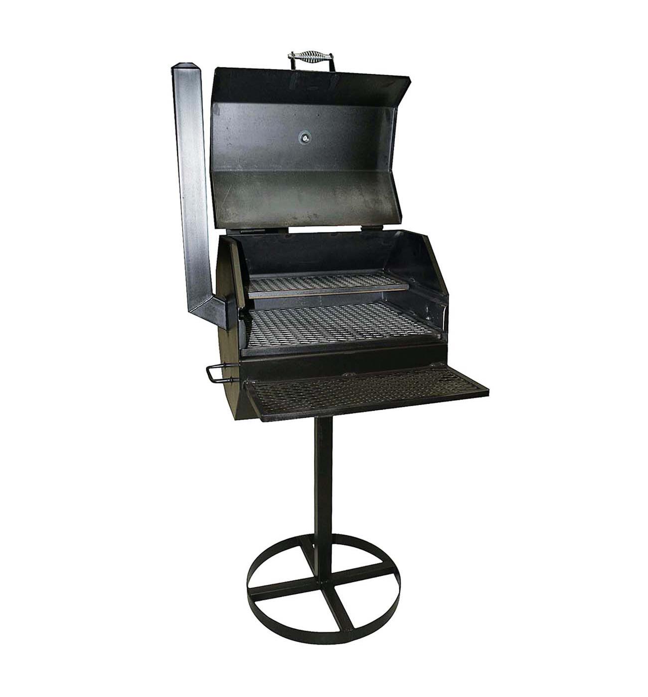 All Seasons Feeders Heavy-Duty Pedestal Charcoal BBQ Pit; image 4 of 5