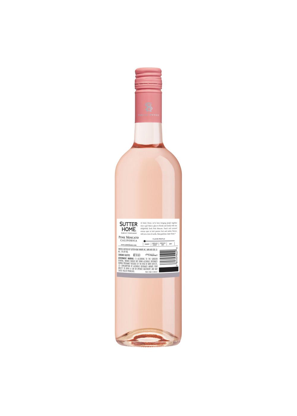 Sutter Home Family Vineyards Pink Moscato; image 3 of 4